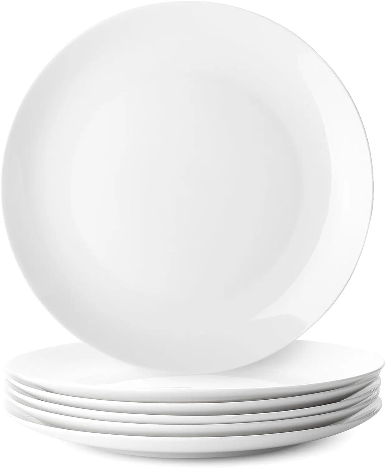 White Porcelain Dinner Plates,