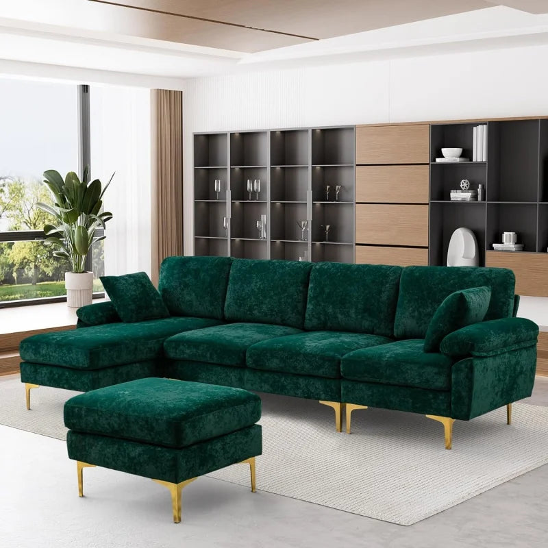 Sectional Sofa Couch,4 Seat Set