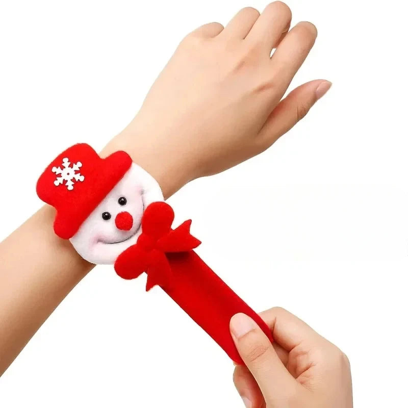 4pc Christmas Slap Bracelets