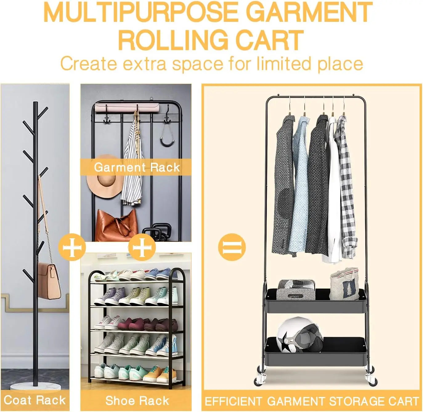 2-in 1 Garment Rack,