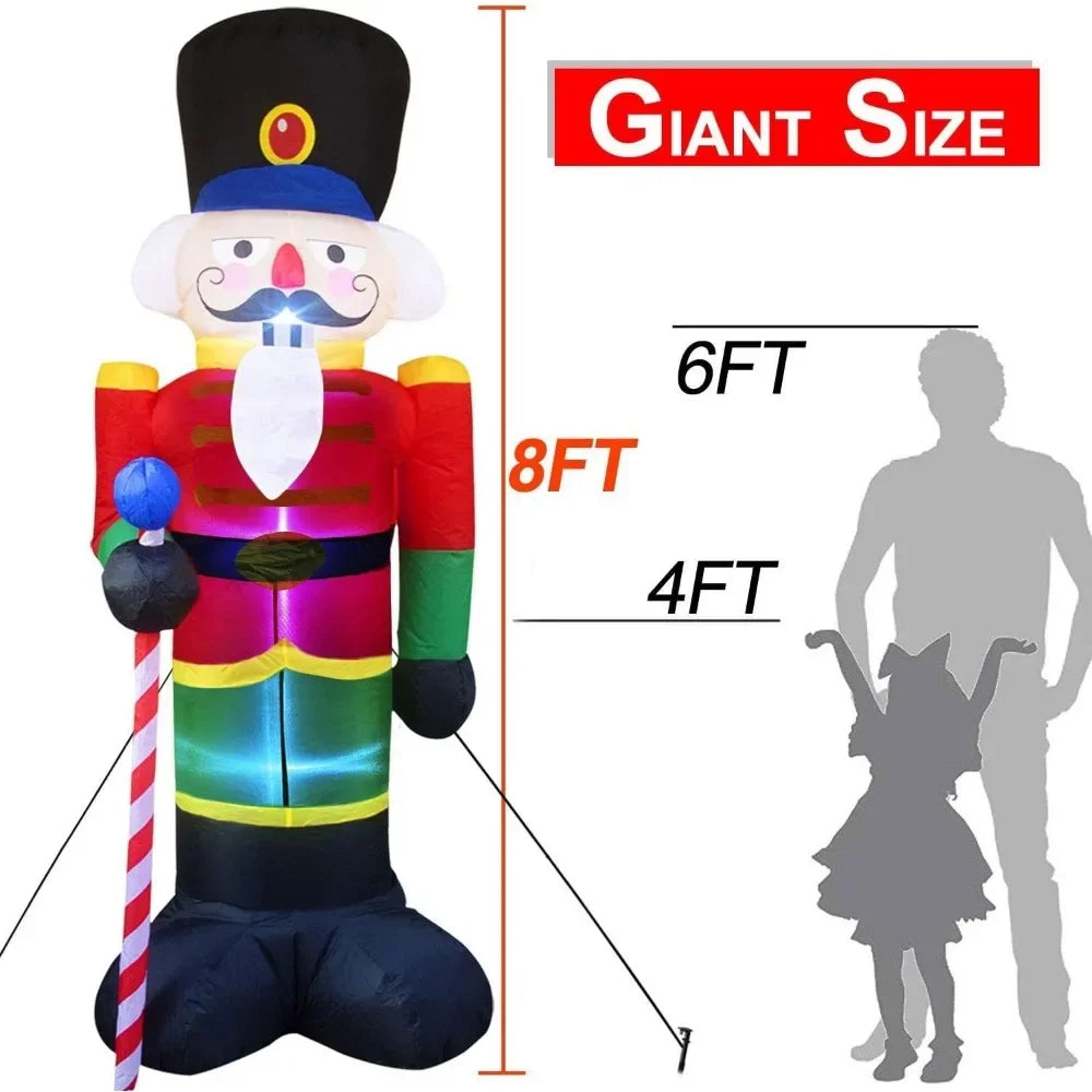 8 Foot Christmas Inflatable Nutcracker Soldier