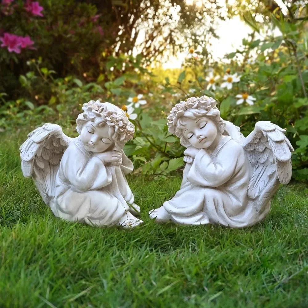 Angel Statue Solar Outdoor Decorations