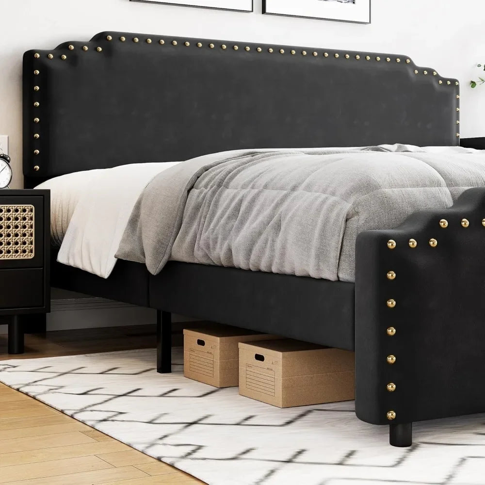 Queen Size Bed Frame w Headboard,