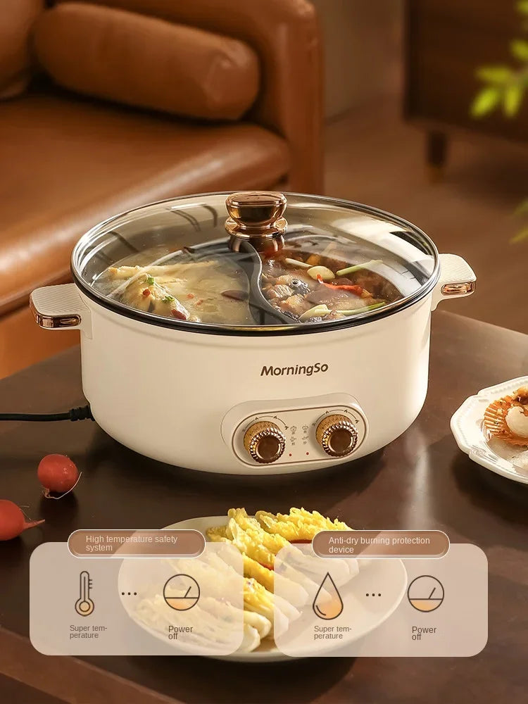 Double-flavor electric pot