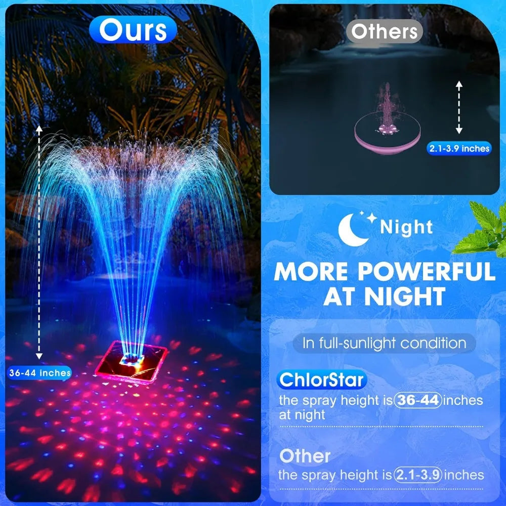 Solar Fountain with Light show