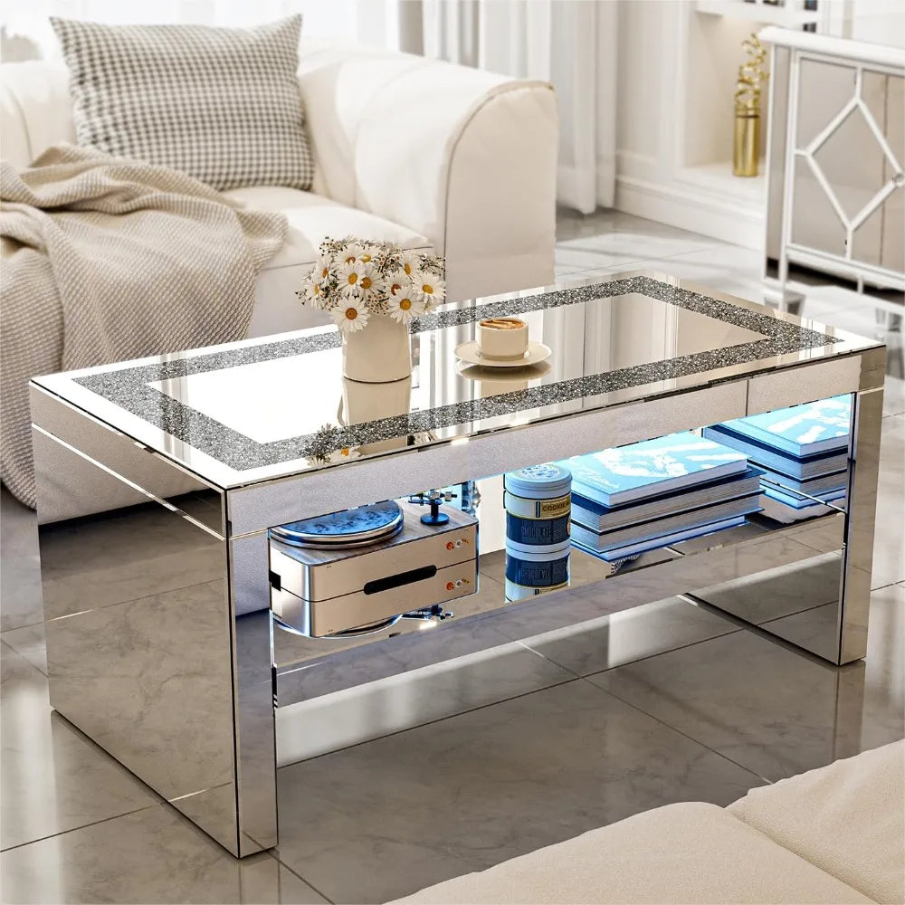 Glass Rectangle End Table