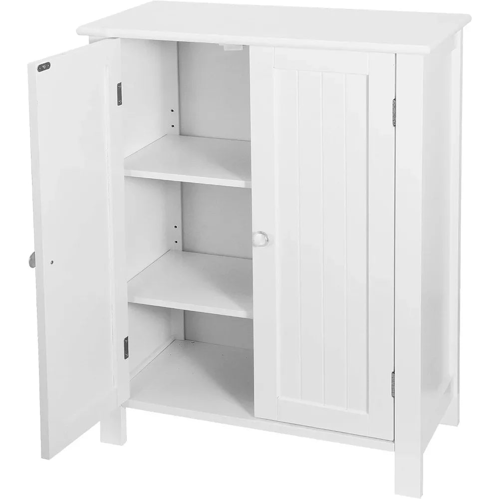 Storage Cabinet with Adjustable Shelf and Double Door