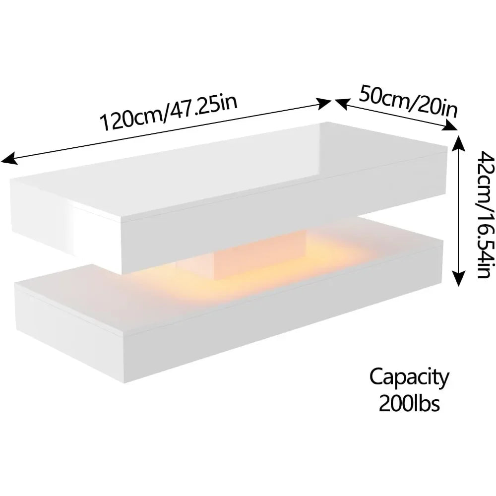 High Glossy LED Coffee Table