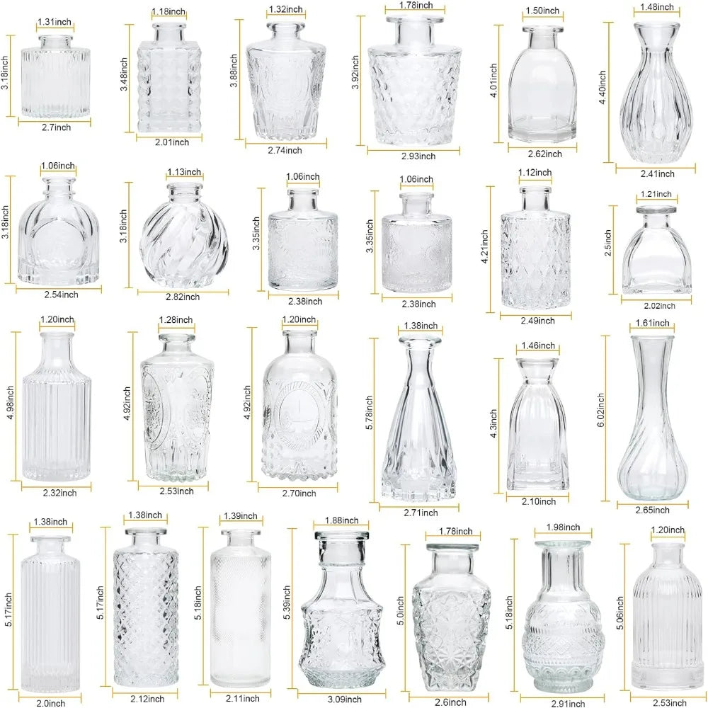 Set of  Vintage Glass vases