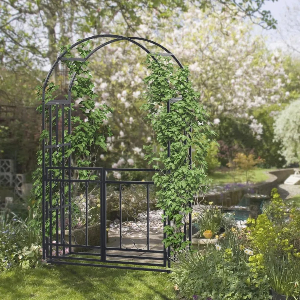 81" Metal Garden Arbor