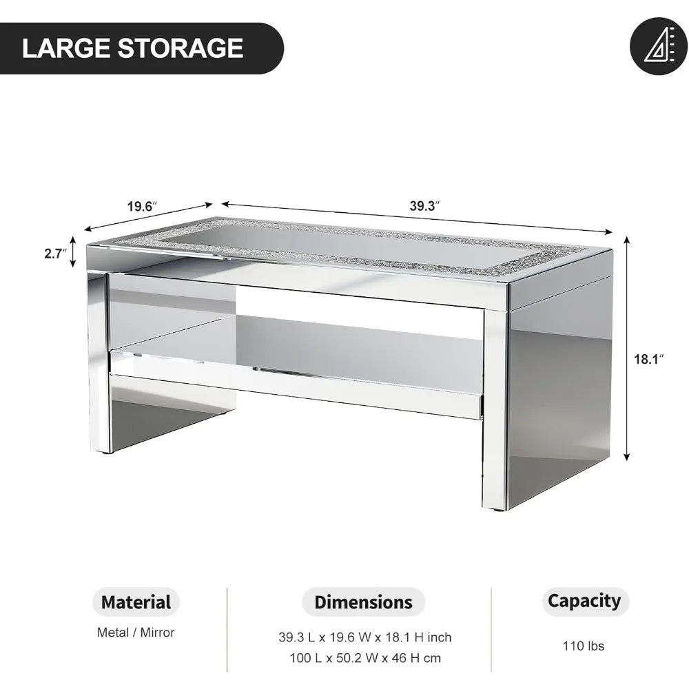 Glass Rectangle End Table