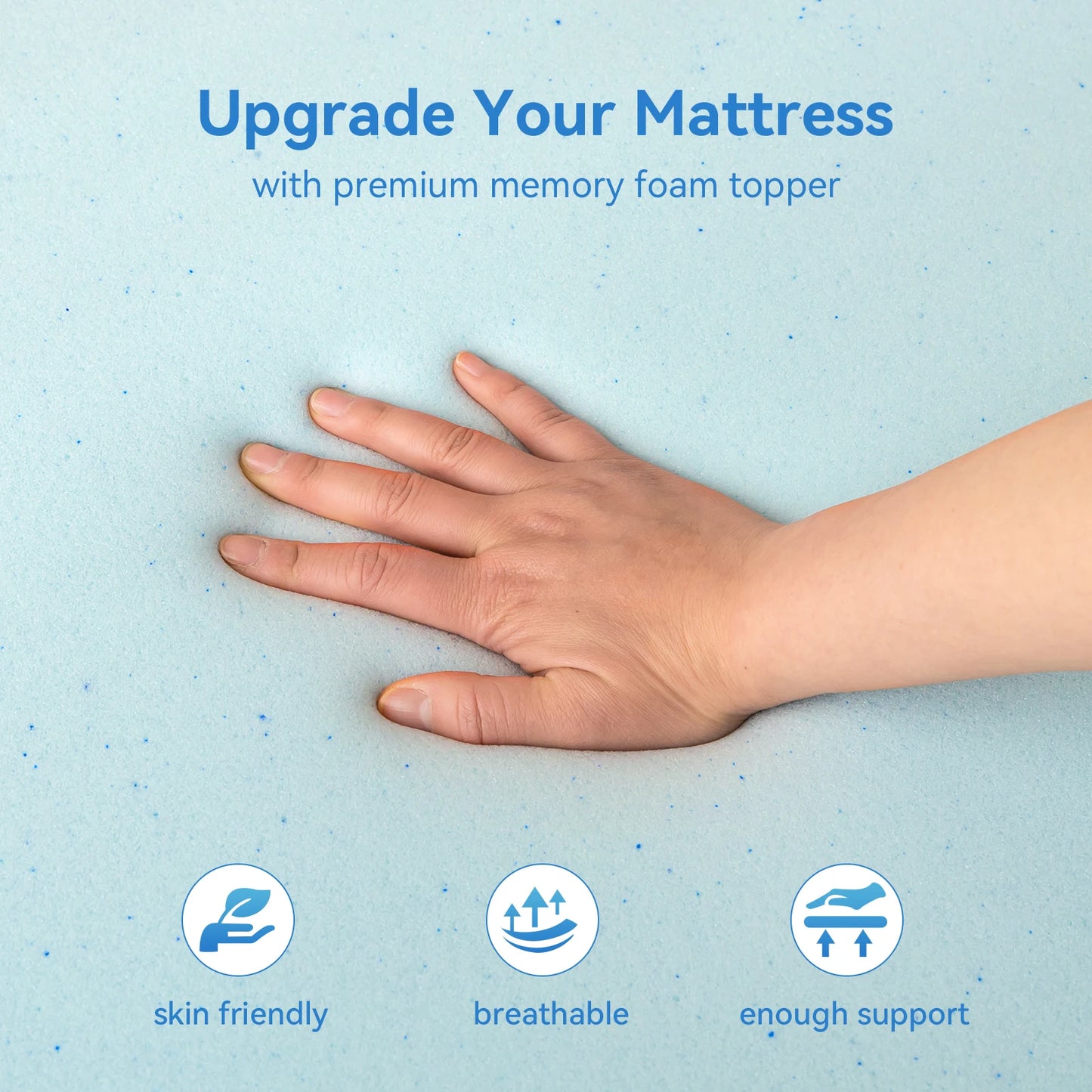 Memory Foam Mattress Topper,