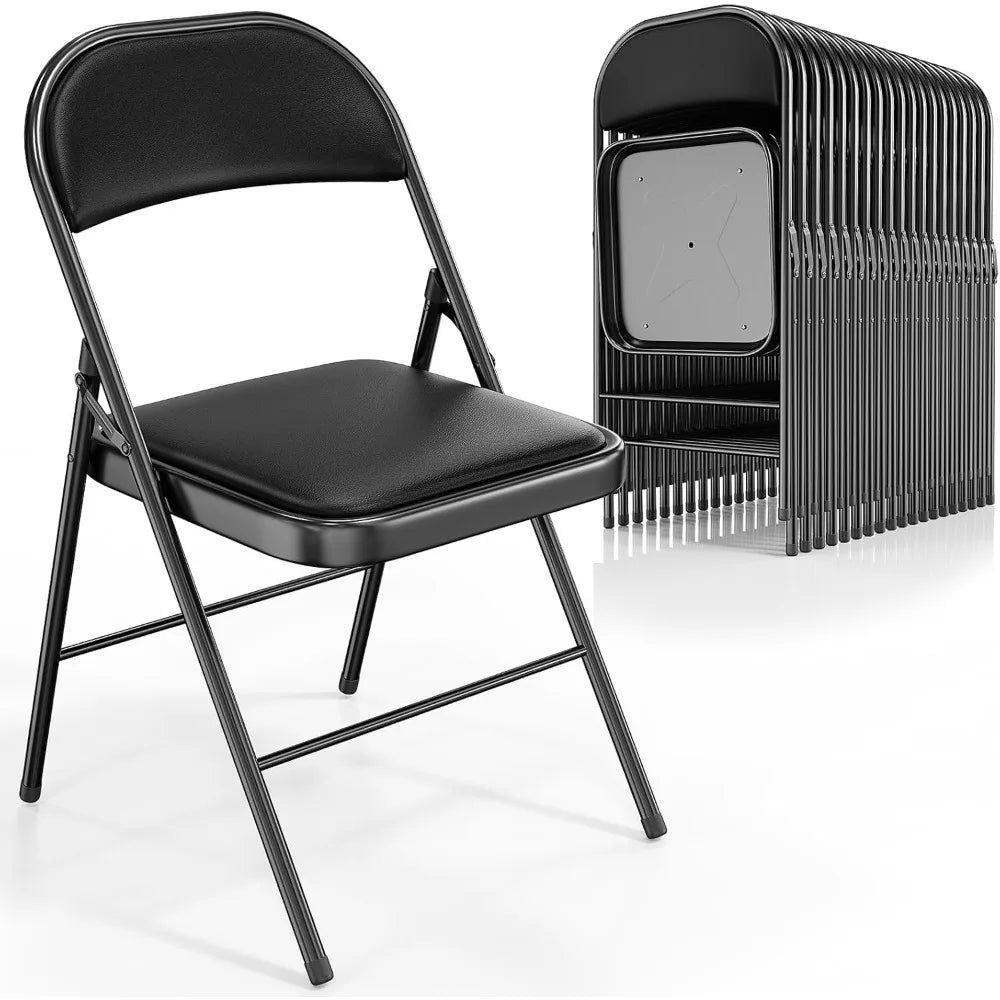 Folding Chairs with Padded Seats