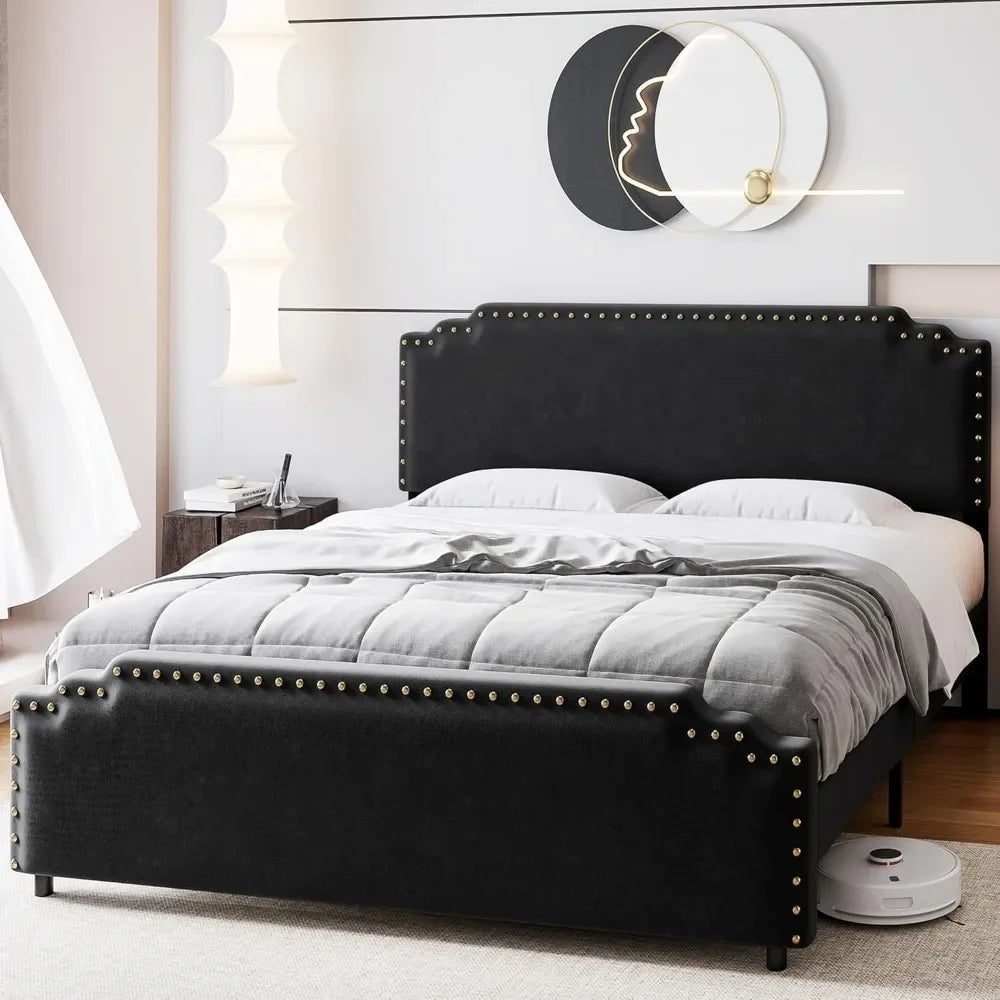 Queen Size Bed Frame w Headboard,