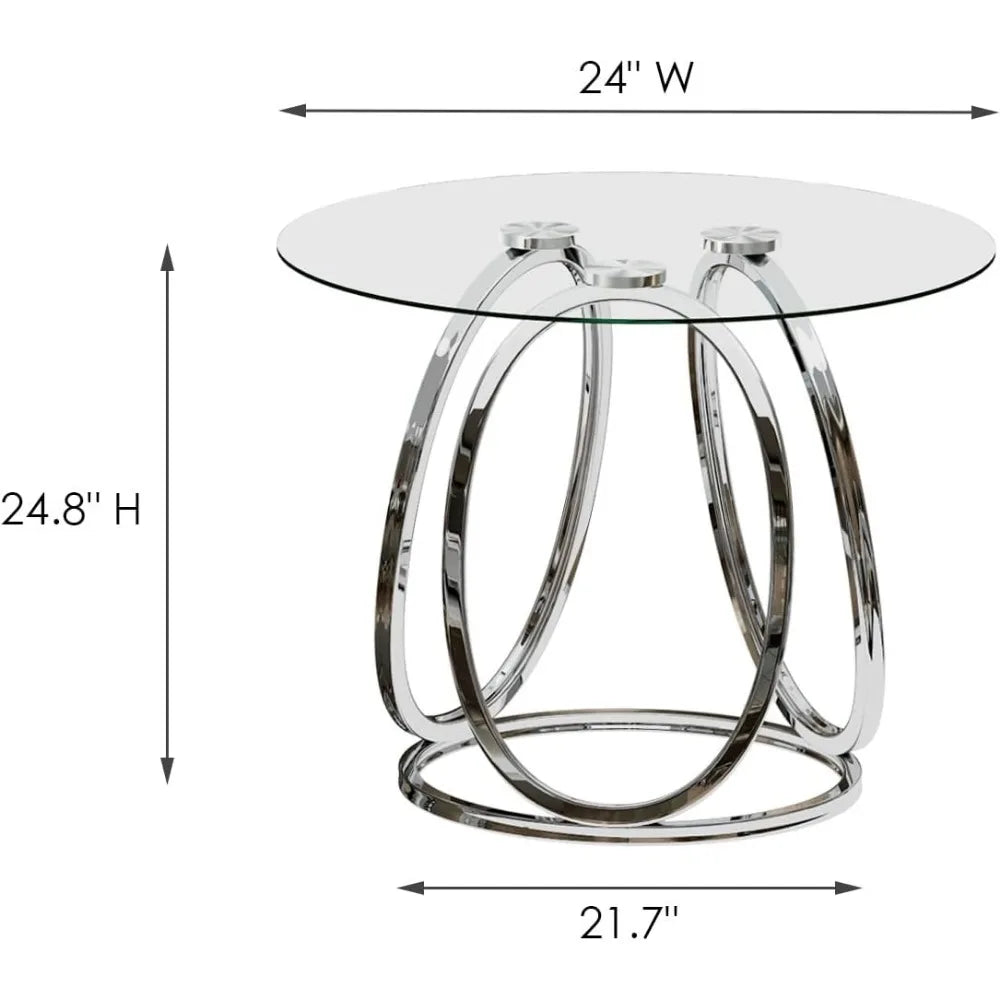 Glass Side Table