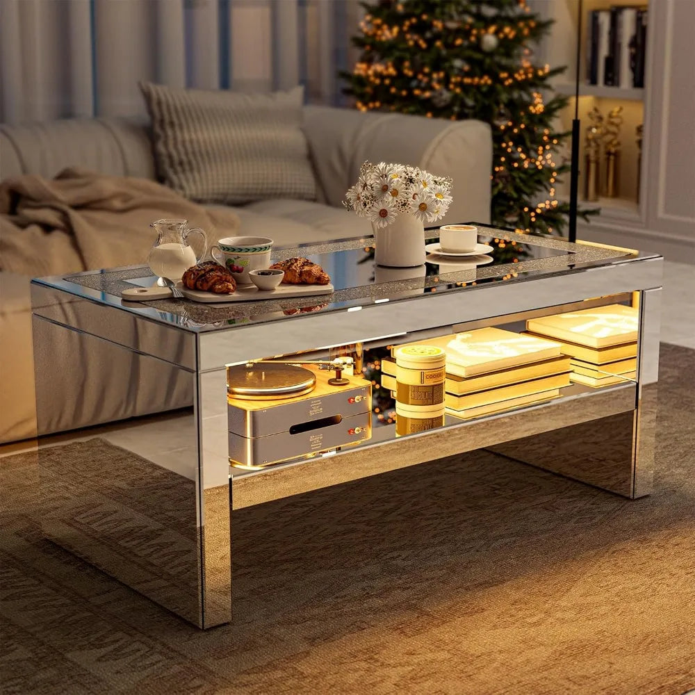 Glass Rectangle End Table