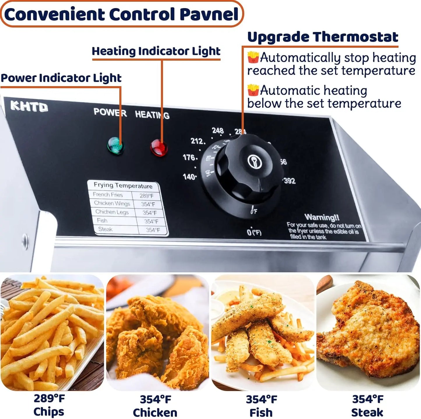 Commercial Deep Fryer with Basket