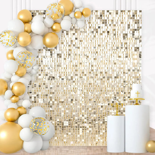 Light Gold Sequin Panel Backdrop