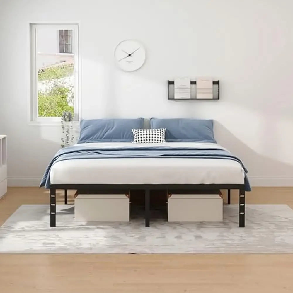 Platform Bed Frame Queen Size with Storage Space