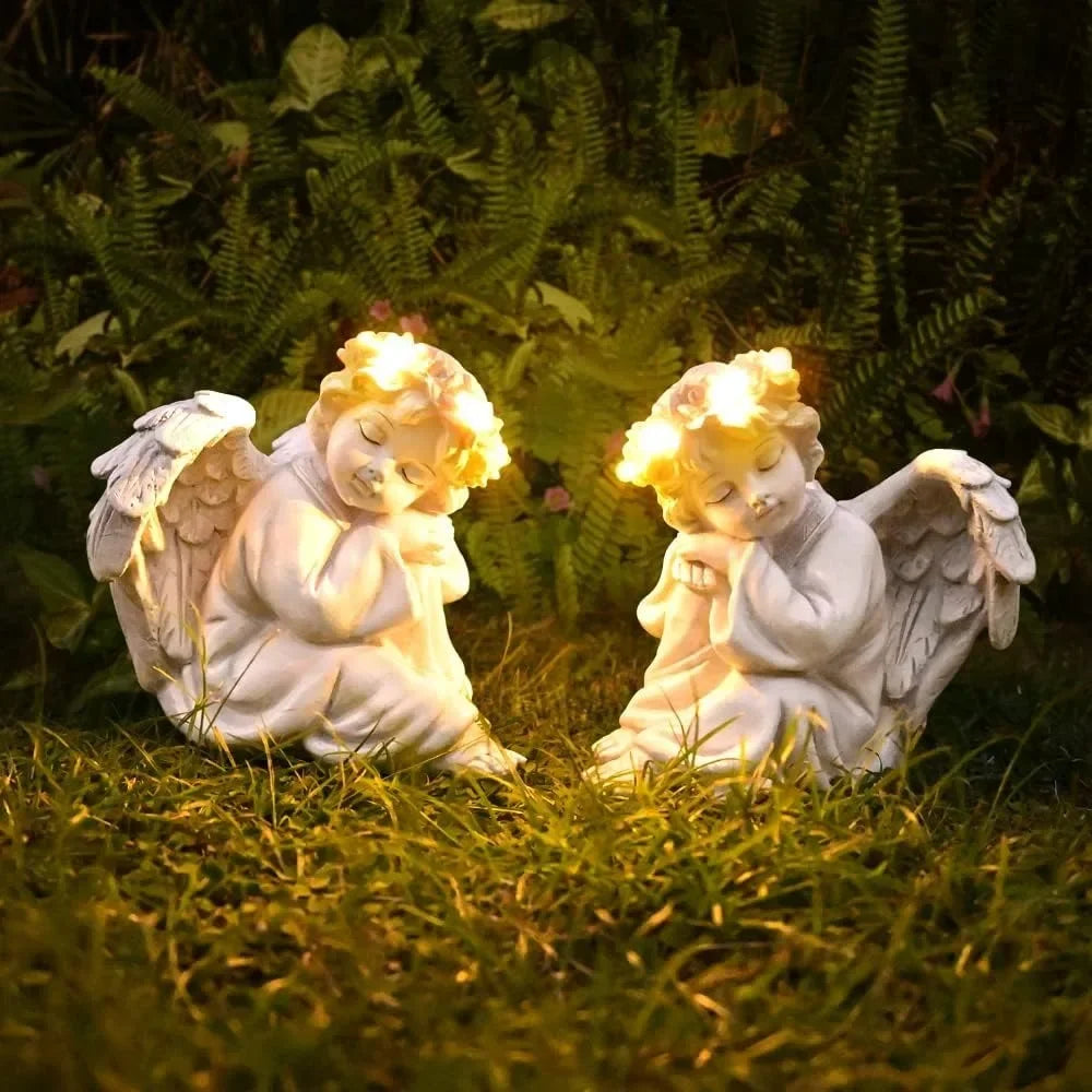 Angel Statue Solar Outdoor Decorations