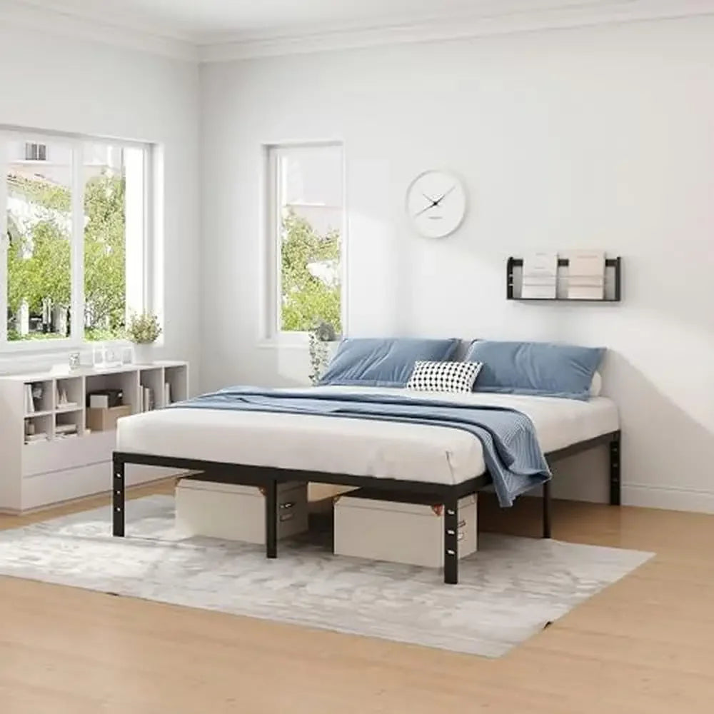 Platform Bed Frame Queen Size with Storage Space