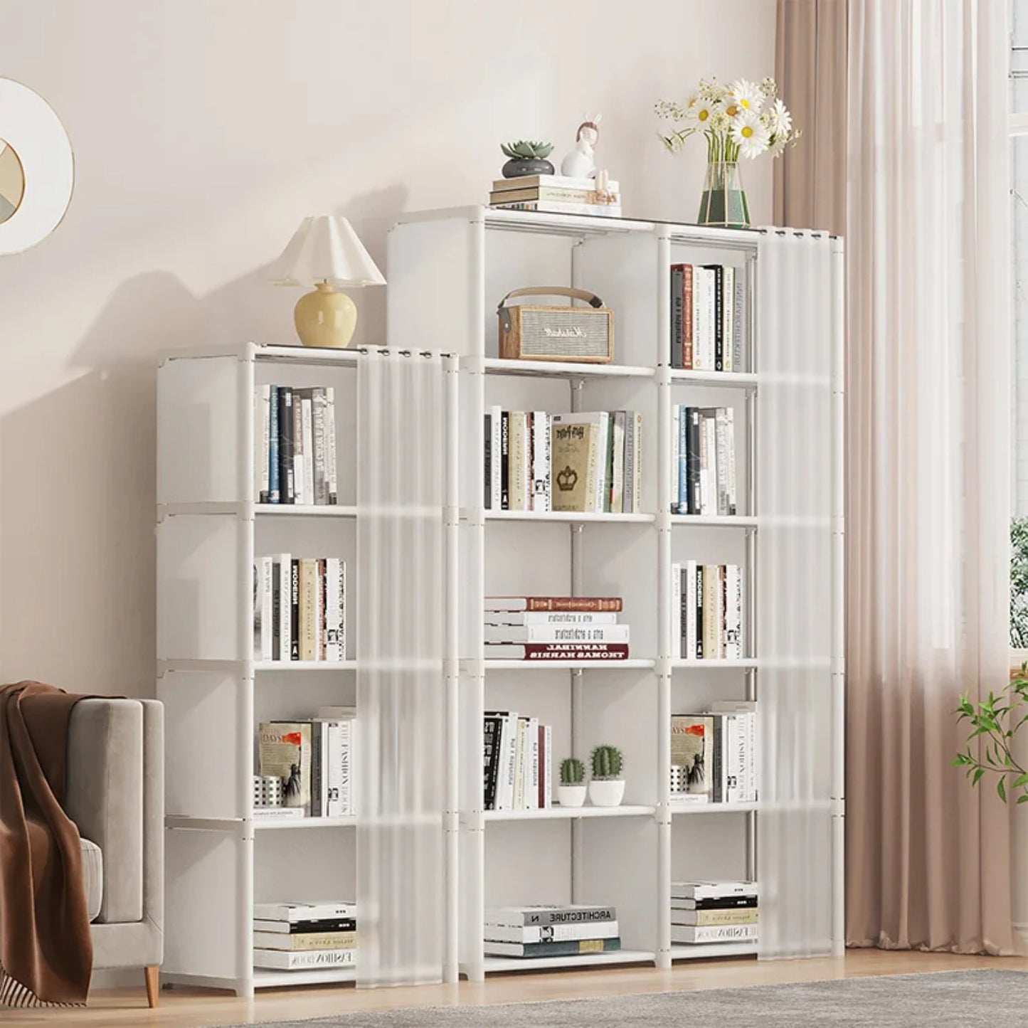 Multi-layer Floor To Ceiling Bookshelf