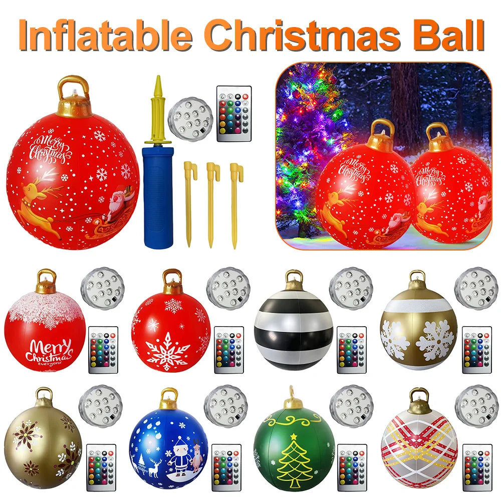 Inflatable Christmas Ball ,Tree Hanging Ornament