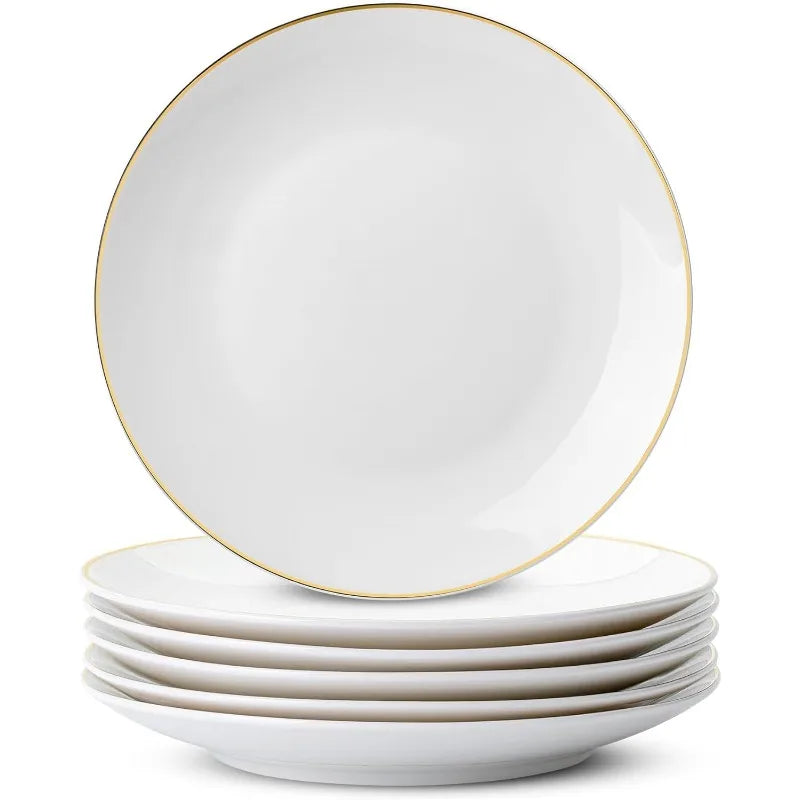 White Porcelain Dinner Plates,