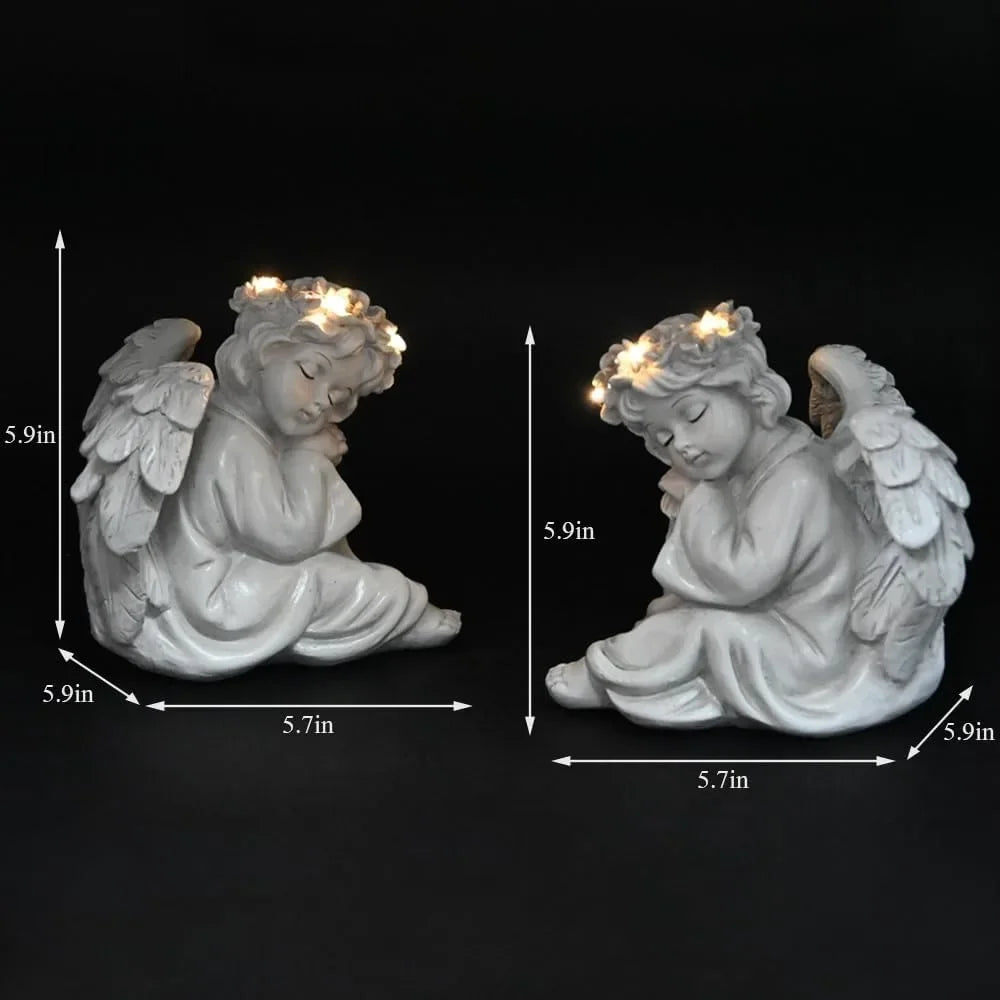 Angel Statue Solar Outdoor Decorations