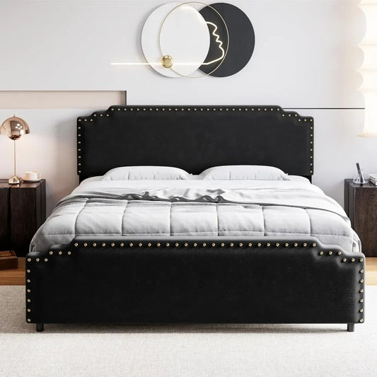 Queen Size Bed Frame w Headboard,