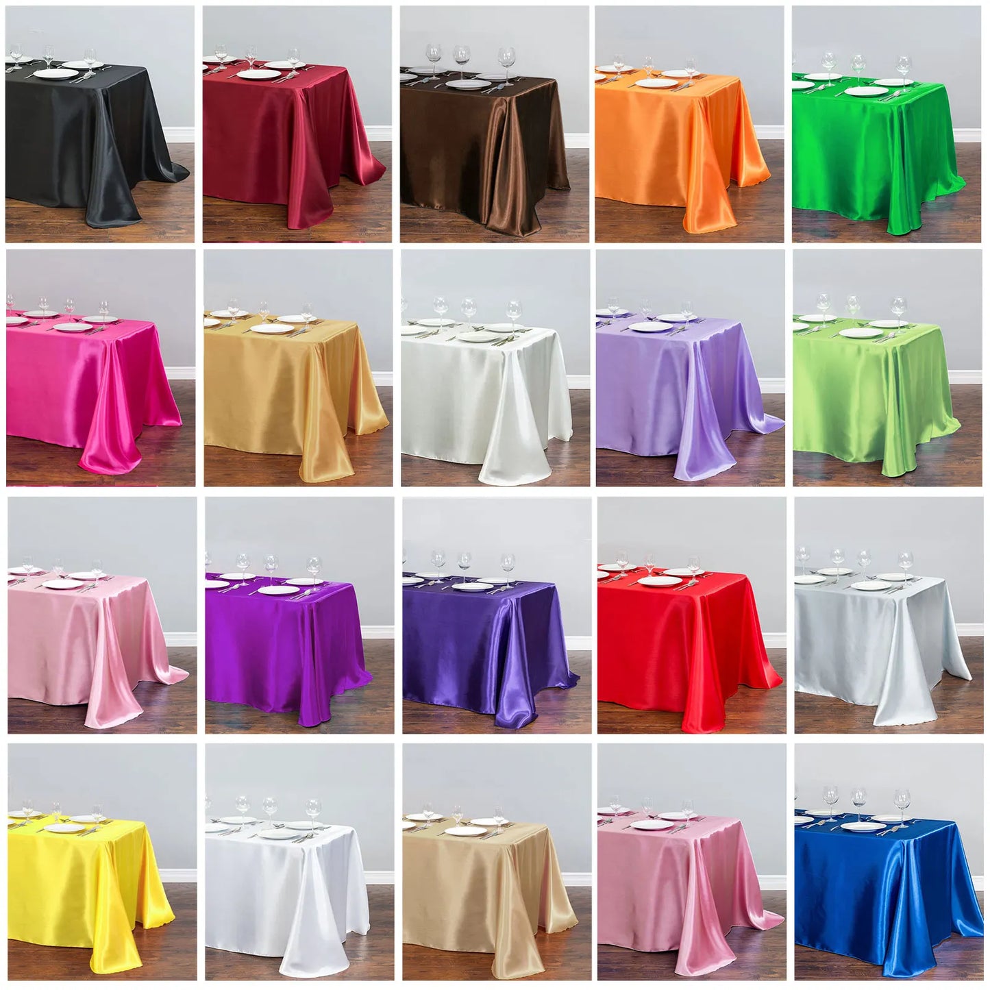 Rectangular Satin Tablecloth