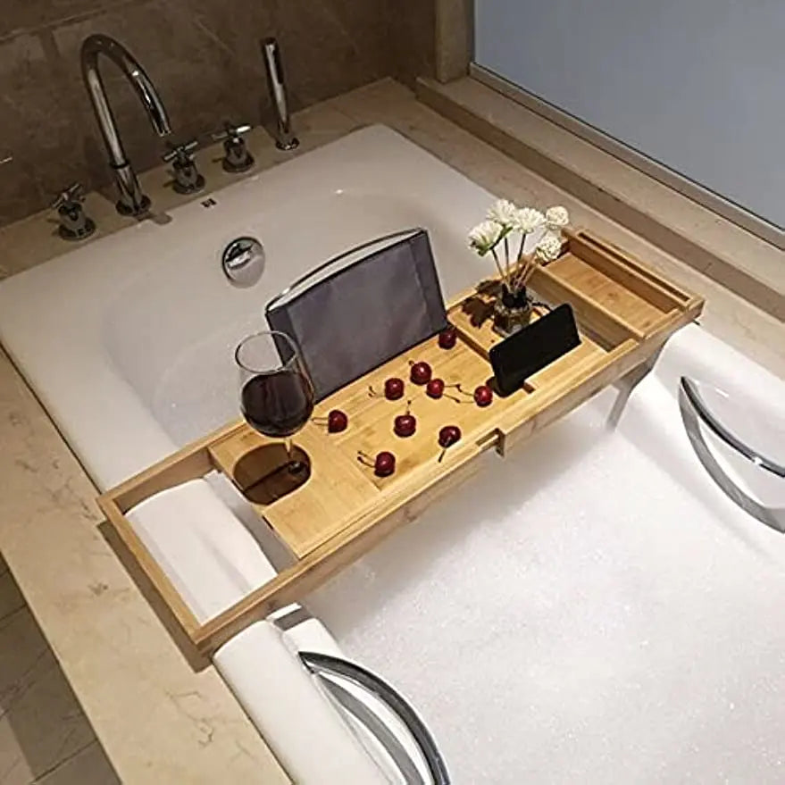 Extendable Table Bathtub Caddy Tray