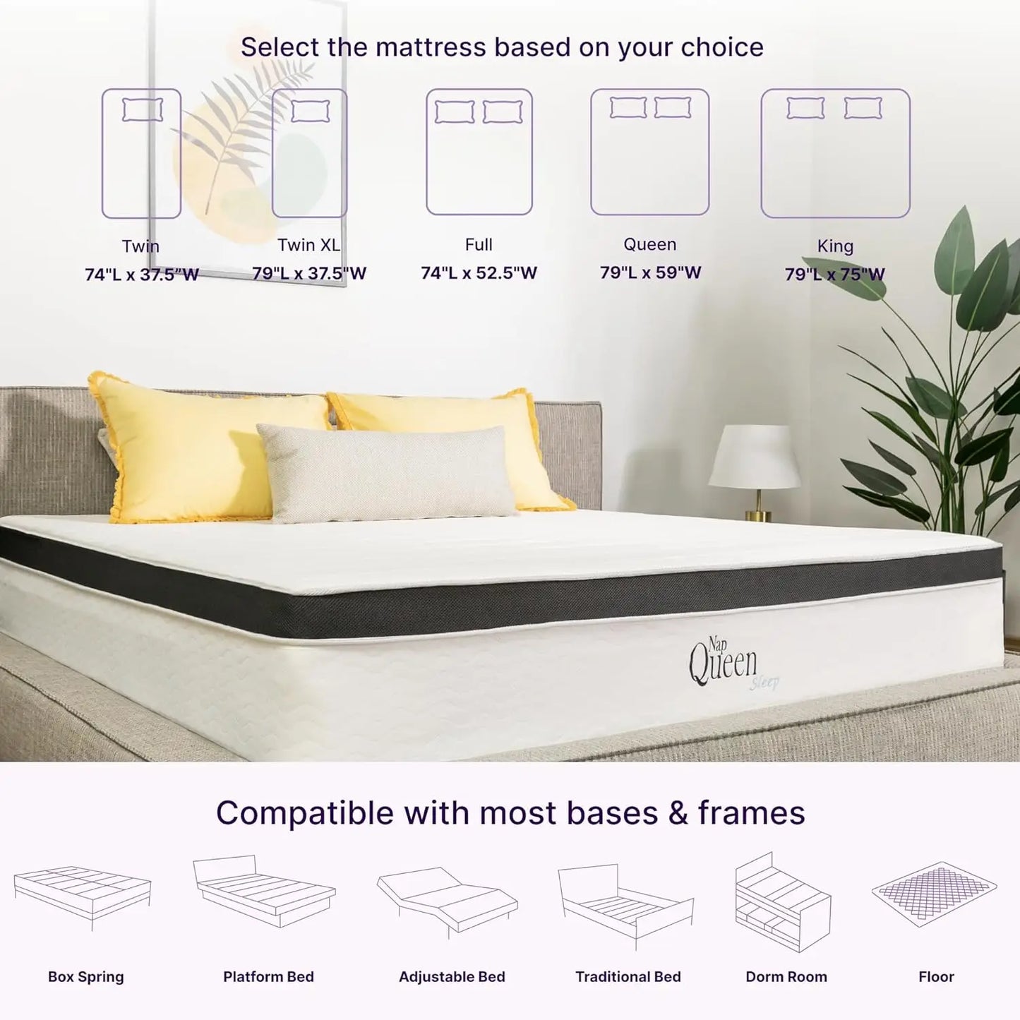 Maxima Hybrid Mattress, Memory Foam