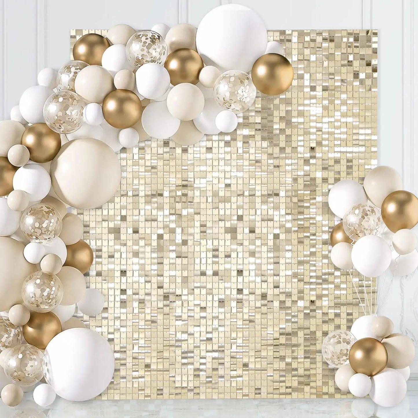 Light Gold Sequin Panel Backdrop