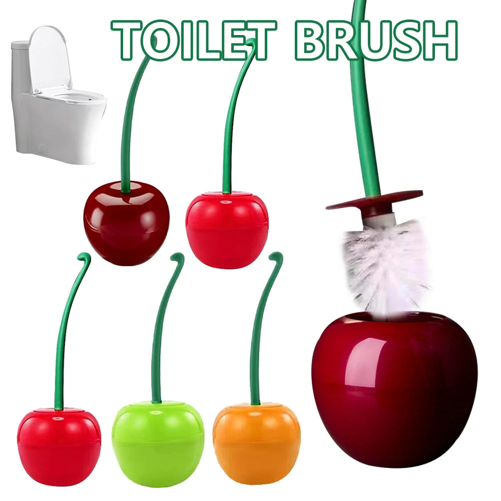 Cherry Shape Toilet Brush Set