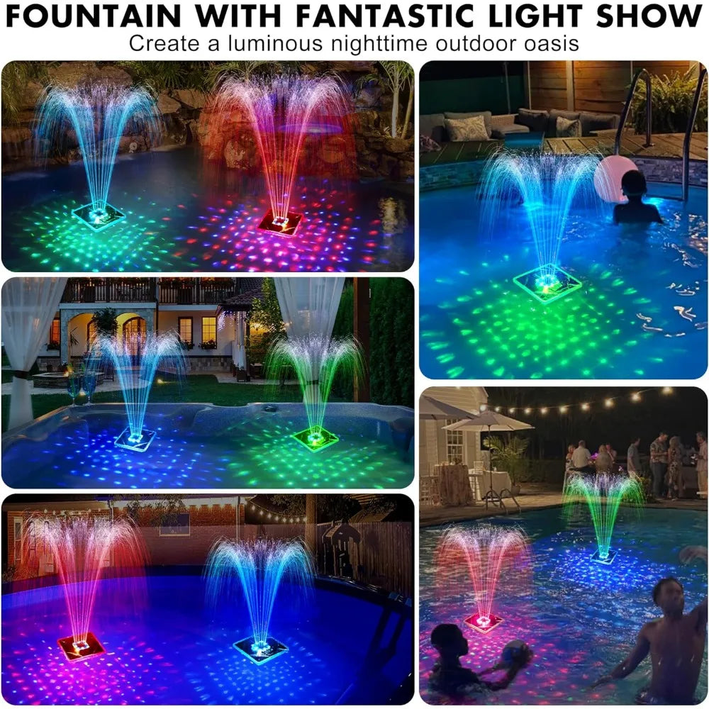 Solar Fountain with Light show