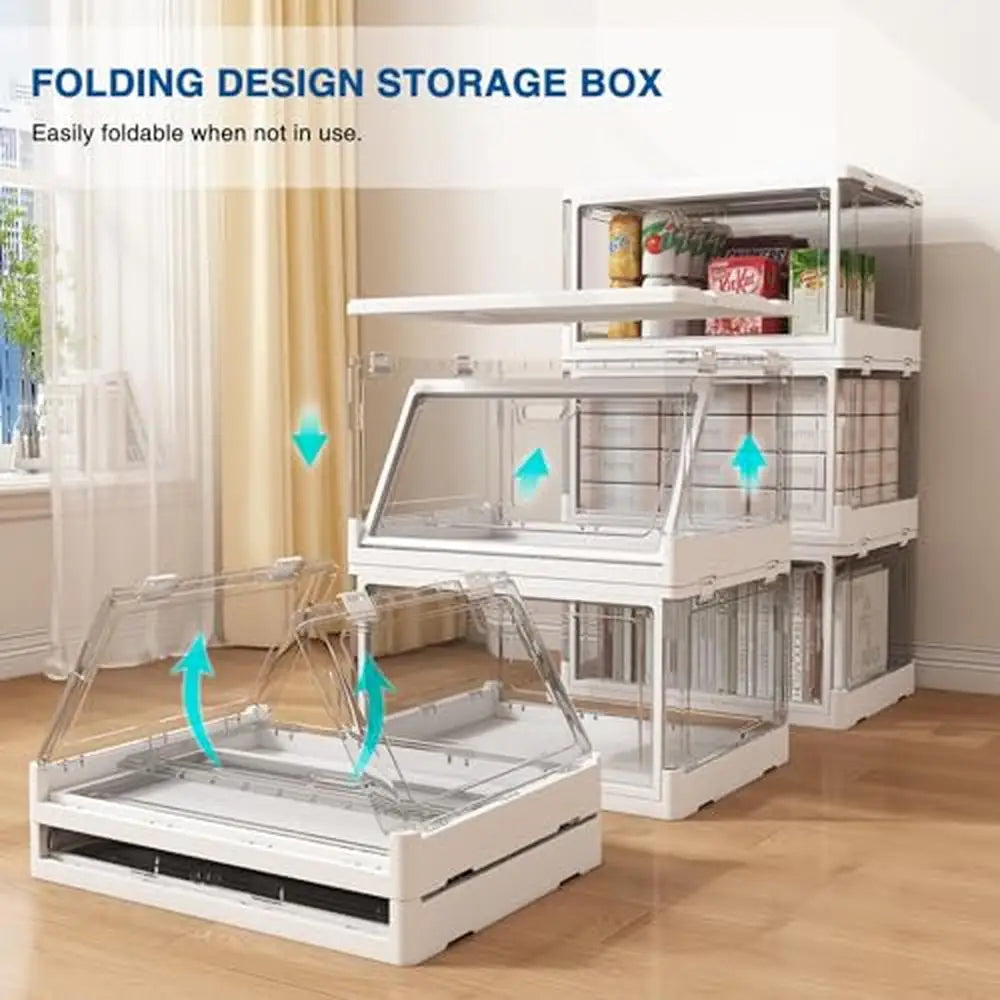 Clear Stackable Storage Bins