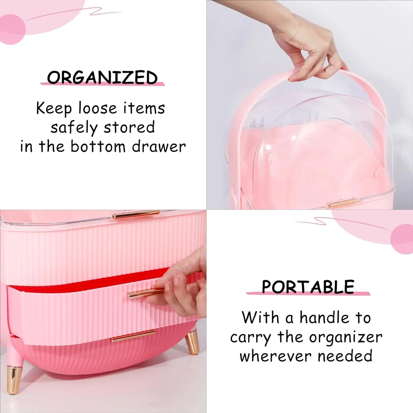 Portable Cosmetic Organizer