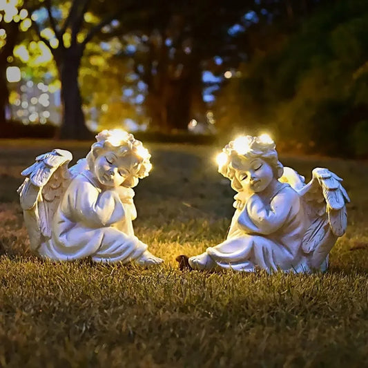 Angel Statue Solar Outdoor Decorations