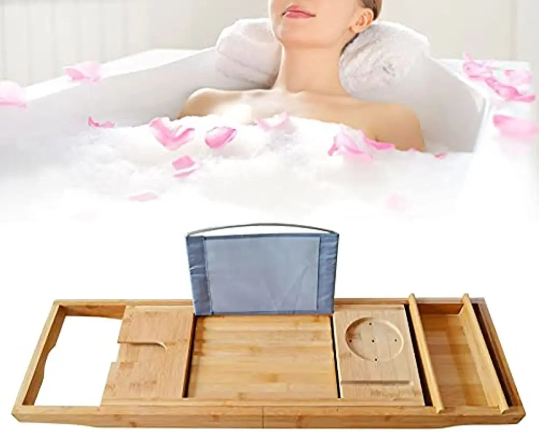 Extendable Table Bathtub Caddy Tray