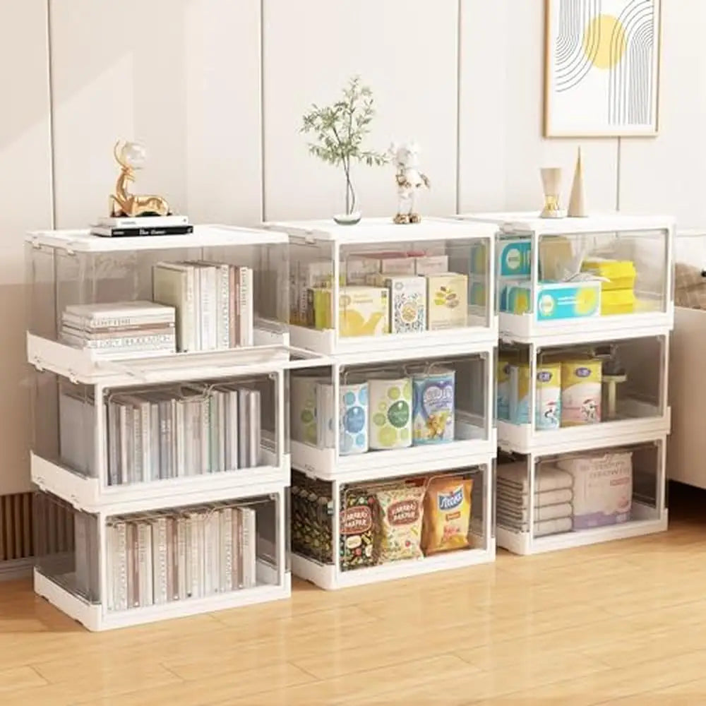 Clear Stackable Storage Bins