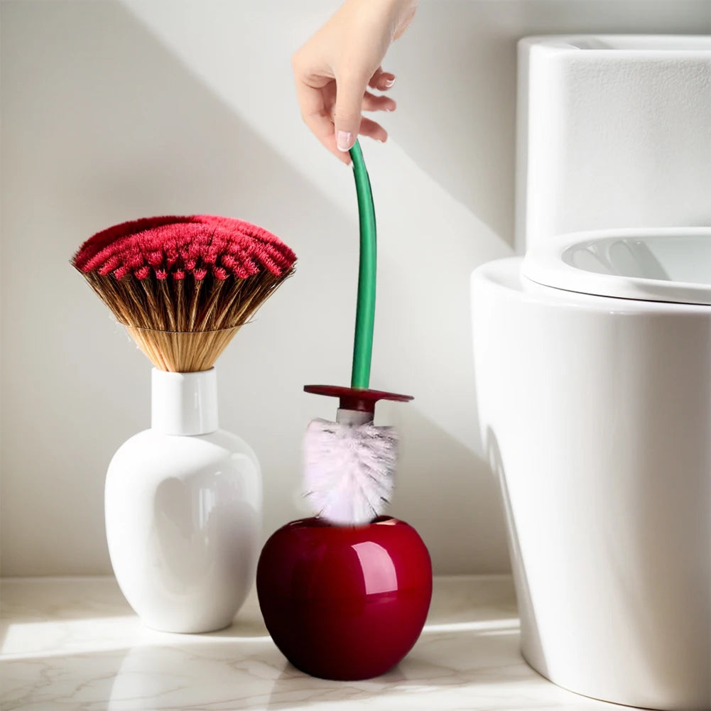 Cherry Shape Toilet Brush Set