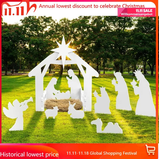 Large Nativity Scene Outdoor, Weather-Resistant