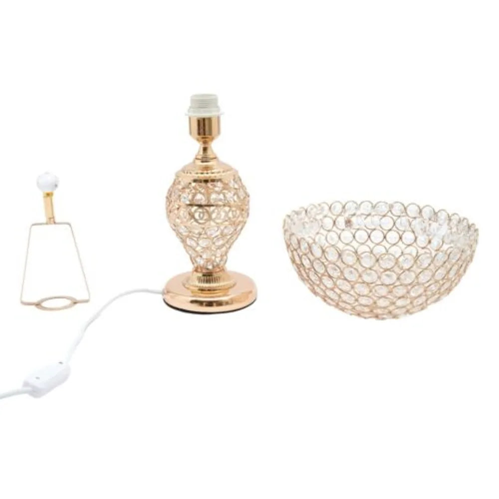 Golden Crystal Desk Table Lamp