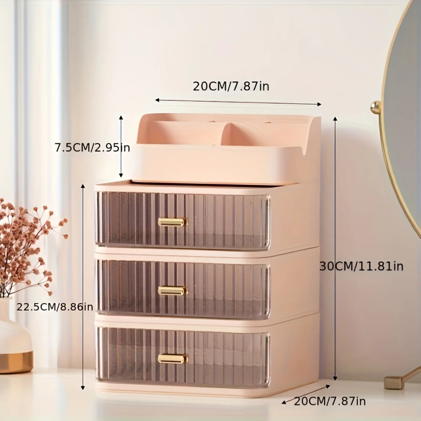 Makeup Organizer with Drawers