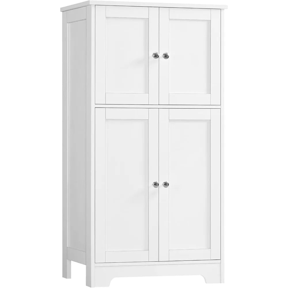 Storage Cabinet with 2 Adjustable Shelves & 4 Doors,